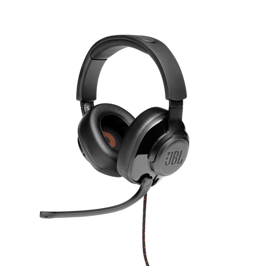 JBL Quantum 200 - Black - Wired over-ear gaming headset with flip-up mic - Detailshot 5